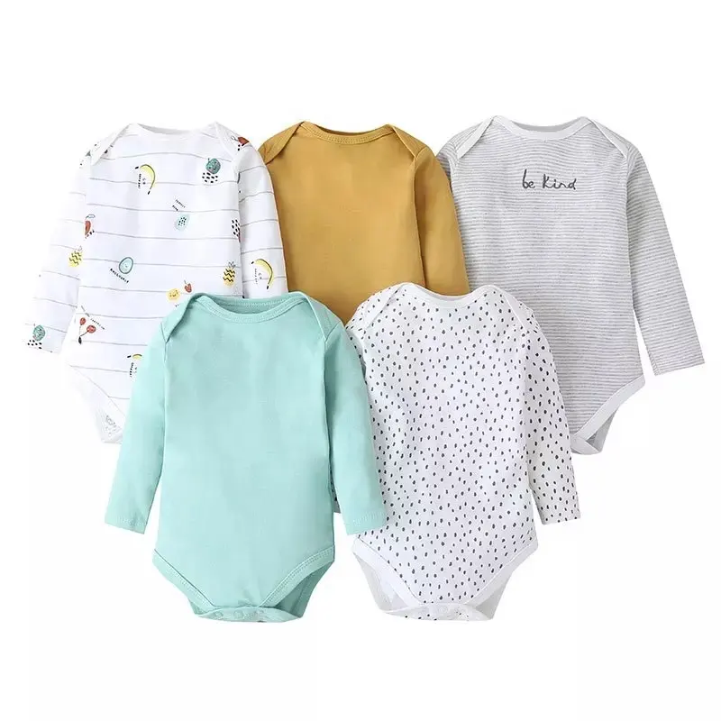 EVERYSTEP Overrun maniche lunghe vestiti per neonati vestiti per pagliaccetto per bambini all'ingrosso dati a caso 1 pz