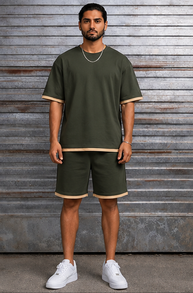 Olive + Beige