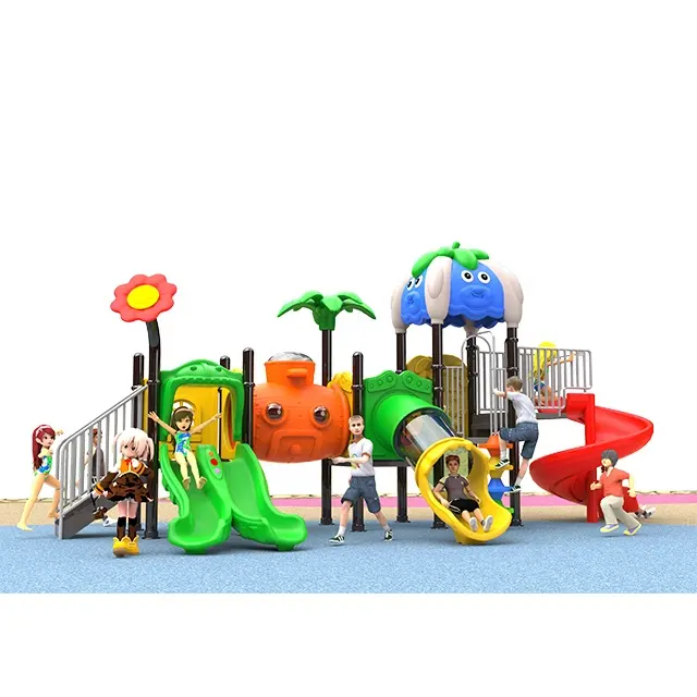 Nuovo stile giochi per bambini attrezzature per parchi giochi all'aperto per piccoli scivoli in vendita