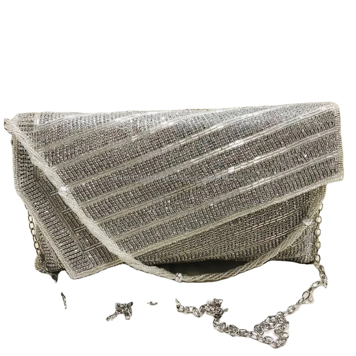 Bolso de mano étnico de diseño bordado para mujer, bolso de mano elegante hecho a mano, precio al por mayor