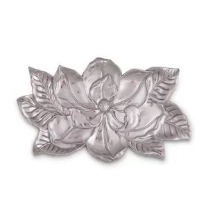 Khay kim loại thủ công với đồ cổ bằng đồng mộc mạc mờ hoàn thành trang trí và lựa chọn quà tặng đám cưới Giáng sinh lớn bán buôn - Product Image 3