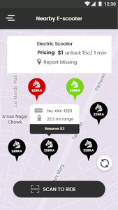 Mieten Sie Elektro roller mit App-basierter Entriegelung in Manchester. Einfach zu bedienende Bike-Sharing-App für Reisende in Barcelona - Product Image 4
