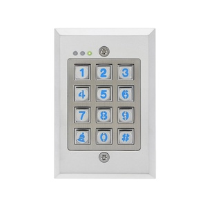 Tastiera solo PIN con pulsante campanello per porte tastiera di controllo accessi tri-tech a doppia uscita pressofusa resistente alle intemperie - Product Image 1