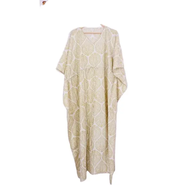 Indien Ethnique Prêt à Porter Fantaisie Top Floral Tunique Long Kaftan pour un Bureau Décontracté à Bas Prix et Vente en Gros