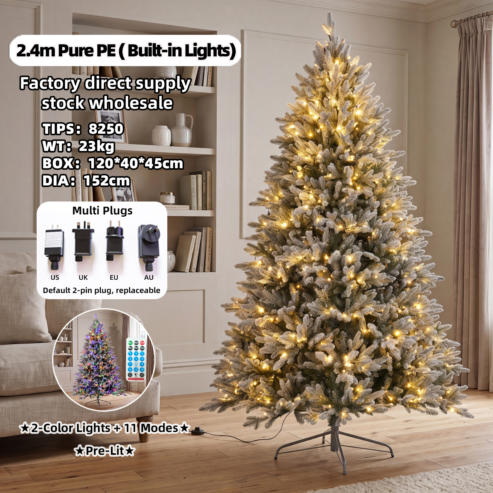 8FT(8250T)with 2color light
