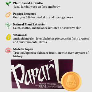 Estratti vegetali naturali E vitamina E, confezione tripla, sapone viso all'enzima Papaya - Product Image 3