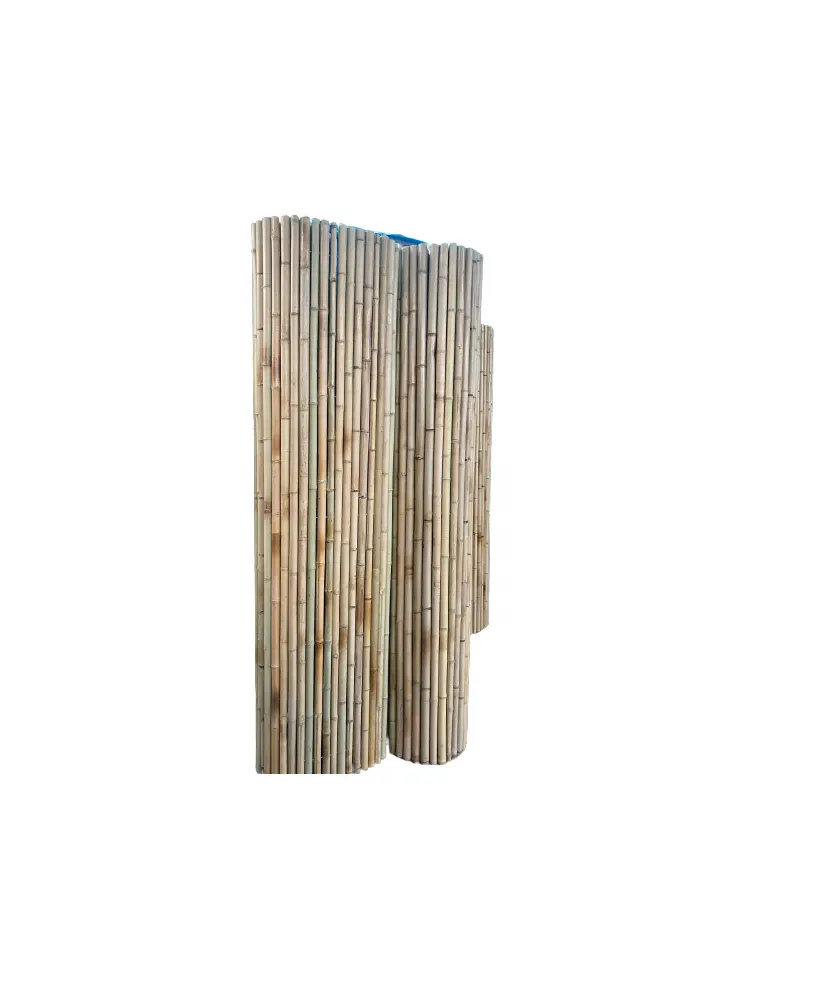 Valla de bambú para jardín a precio económico al por mayor, postes decorativos, panel de esgrima de bambú natural para decoración de esgrima de bambú para jardín de casa