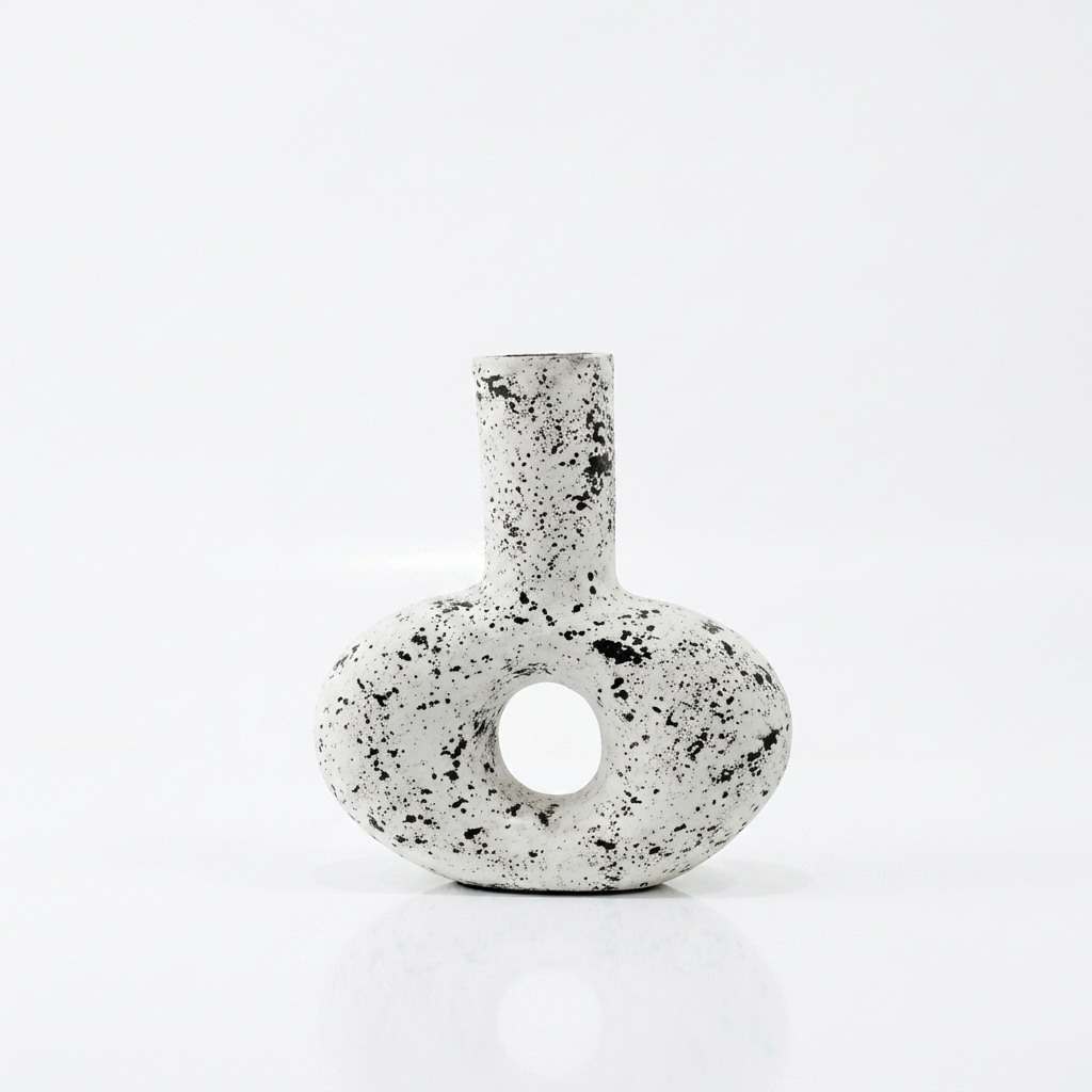 Distressed White Black Rustic Patina