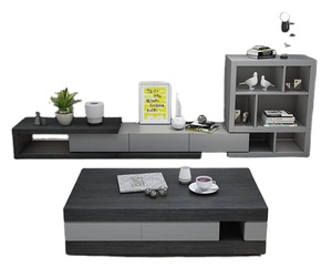 Diseño moderno al por mayor muebles para el hogar Multi funcional estilo minimalista melamina resistente sala de estar TV soporte mesa de centro - Product Image 6