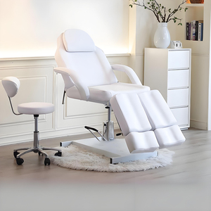 <strong>Multi</strong> <strong>Functional</strong> Base Curved Treatment Manual Cosmetics Bed Beauty Salon Hydraulic Beauty Chair Bed Foot Rest - Product Image 3