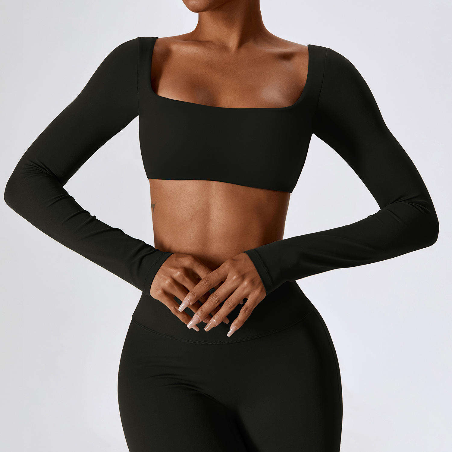 Black Crop TOP