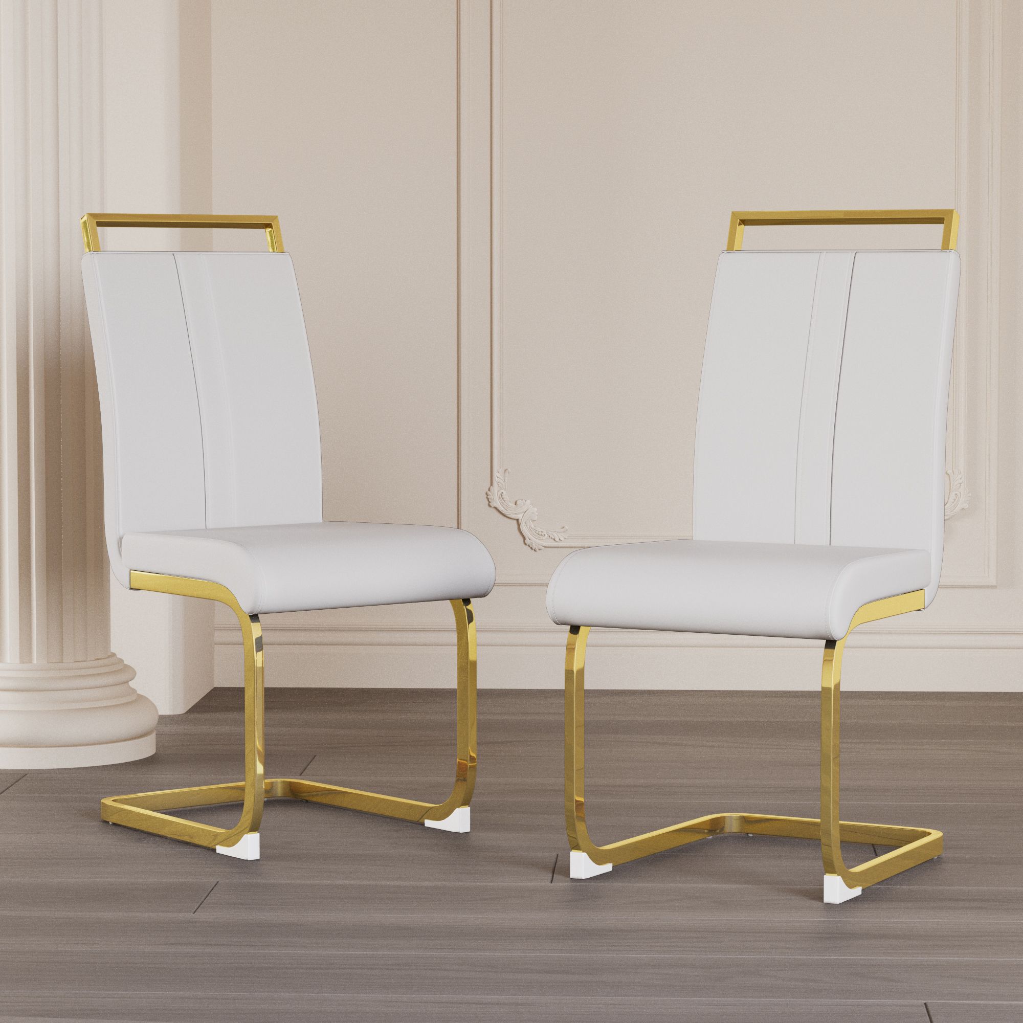 Blanc + doré + couleur 2 en 1