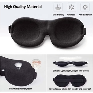 Adjustable Strap 3D Contoured Cup <strong>Sleep</strong> Eye Mask Soft Memory Foam <strong>and</strong> Cotton Custom Logo OEM Supply Use Night - Product Image 4
