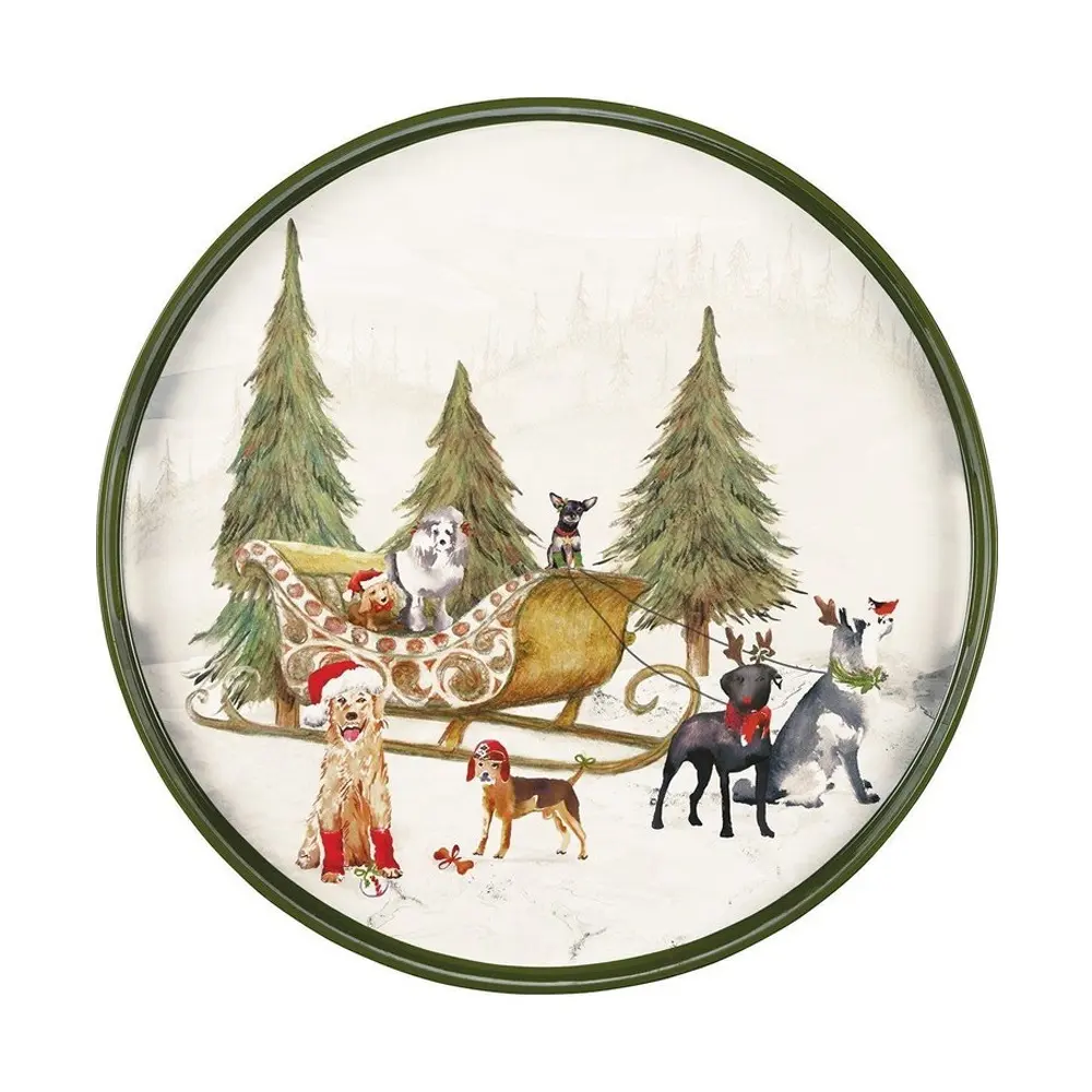 Bestpreis Lachs-Schale Weihnachten Weihnachtsinspiration rot und blau Muster heißes Design Bestseller Servierschale Geschirr
