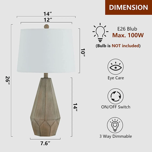 Van horne bảng đèn 2 Bộ phong cÁch nhựa bảng đèn cho phòng khách/phòng ngủ/lối vào giao diện điều khiển/trang trí ánh sáng và một truyền thống - Product Image 5