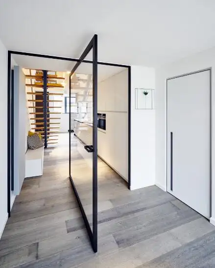 MJL American Style Contemporary Modern Main Entrance Glass Doors For Houses Modern Exterior Main Pivot Door