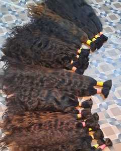 100% インドレミーシングルウェイビーヘアエクステンション南インドバージンテンプルグレードヘアウェーブカールスタイル高品質人間の髪