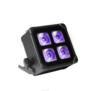 Al Aire Libre inalámbrico RGBWA + UV 6 en 1 LED Uplights 4PCs * 18W DJ Stage Lighting para bodas Proyección y efectos de haz Control DMX - Product Image 1