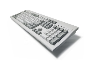 Teclado USB ergonómico clásico Retro para ordenador, hecho en Taiwán, 24 teclas anti-ghosting, operación de membrana, número de escritorio, inglés, Reino Unido
