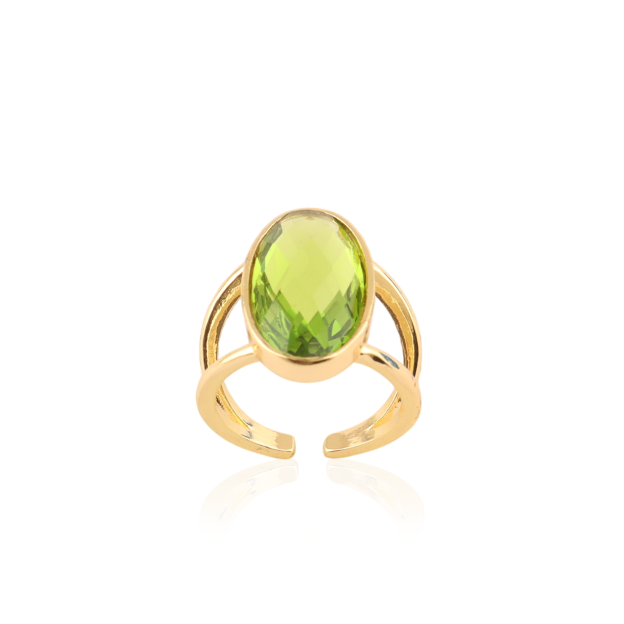 1.Quartz péridot vert