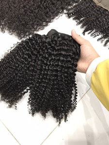 超二重描画ビルマカーリーヘアベーシックカラー生生バージンベトナム横糸レミーヘアバンドル滑らかで柔らかいジェリーカール人間 - Product Image 4