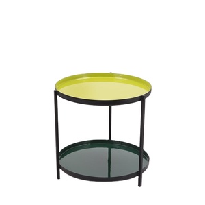 Mesa de centro lateral de anidación de esmalte multifuncional, mesa de centro de mesa redonda de Color, sala de estar y dormitorio - Product Image 1