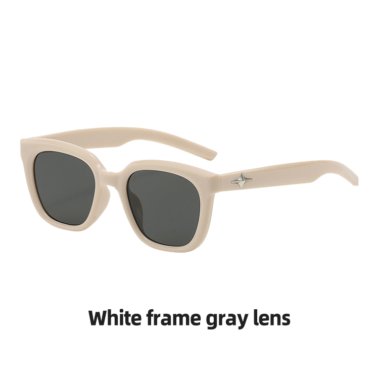 White frame gray lens