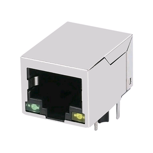 Lampone Pi 5 connettori Ethernet equivalenti ZhuSun Jack 100/1000 Base-T RJ45 PoE + Magjack verde/giallo Led - Product Image 1