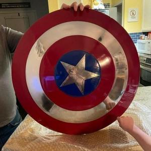 Marvel <strong>Avengers</strong> 22'' Captain Shield Metal Prop - Screen Accurate 1:1 Scale Steve Rogers Shield - Product Image 3