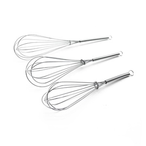 Whipper Luz, Batedor de Ovos Balão Whisk, Aço Inoxidável Cozinha Gadget, <span class=keywords><strong>String</strong></span> Handle com Gancho, 5 Fios (10 "/ <span class=keywords><strong>12</strong></span>" / 14 ")