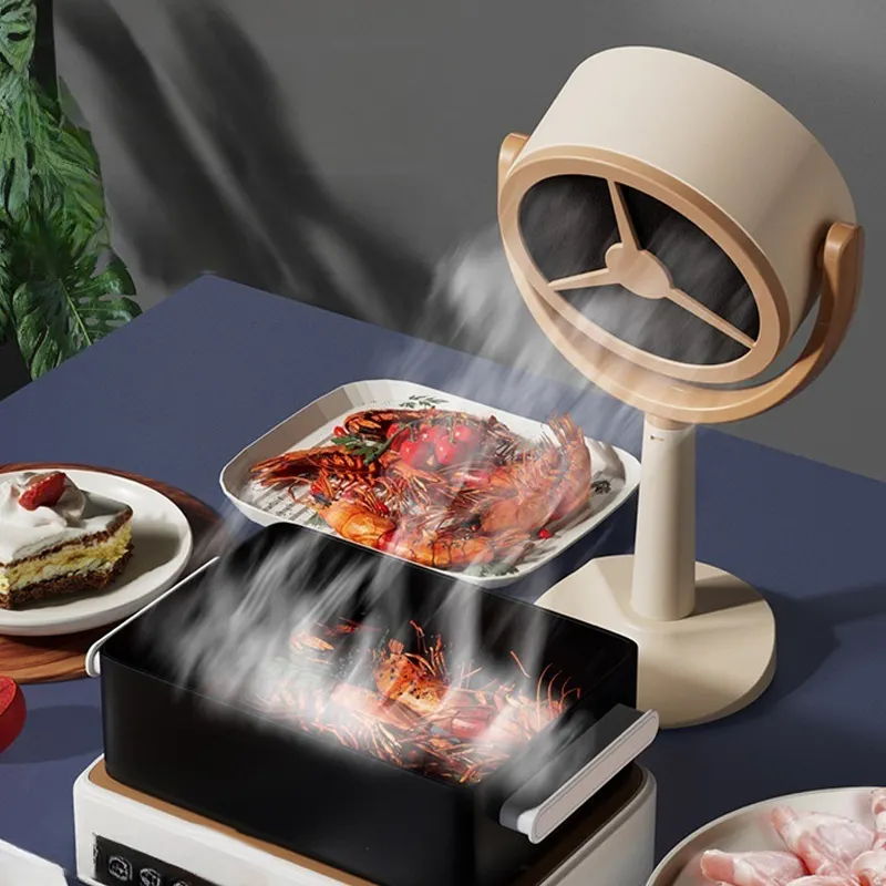 Mini portátil USB recargable fuerte succión hogar inteligente Extractor chimenea cocina campana extractora para olla caliente barbacoa