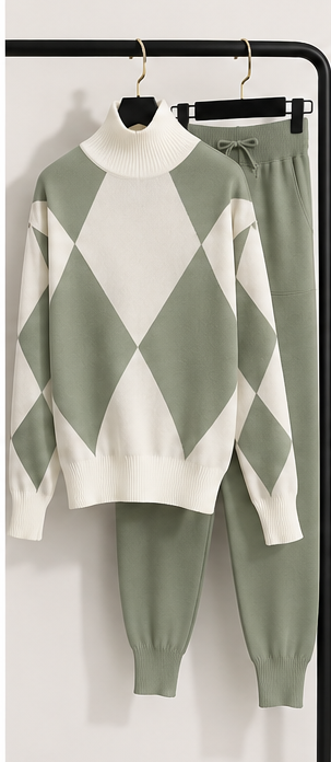 Vert sauge / Blanc