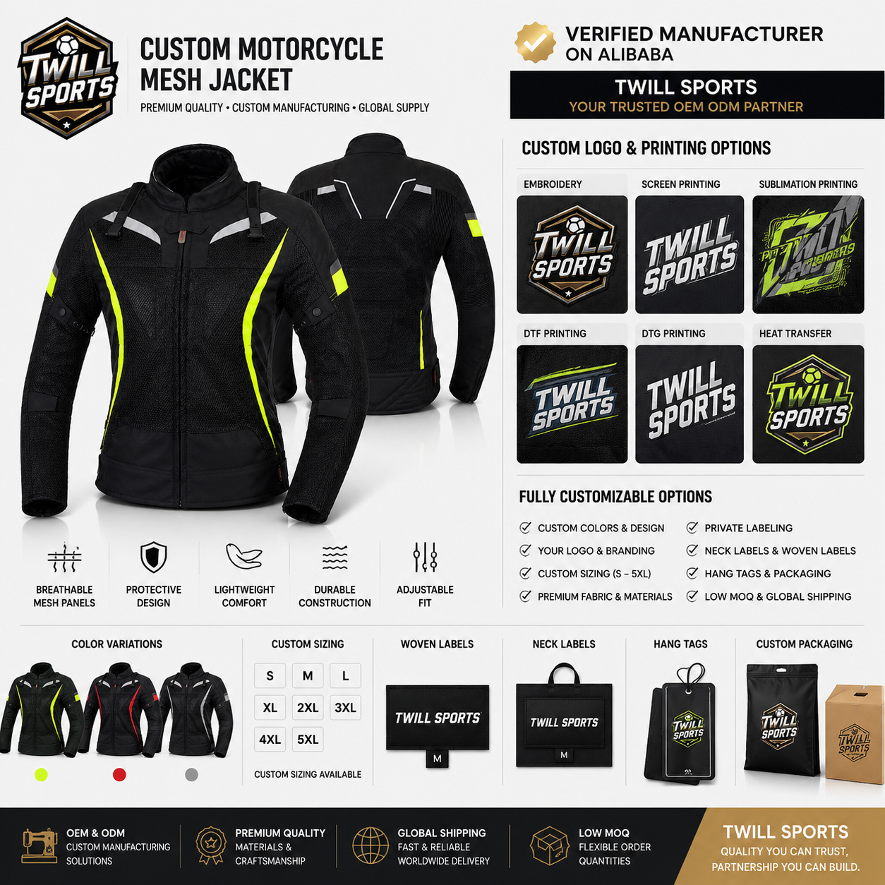 Customized Colors Acceptable