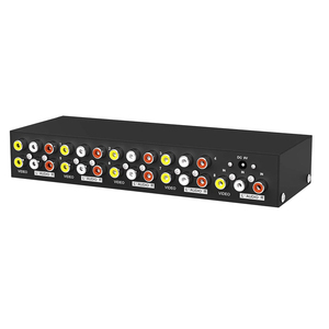 Conmutador de audio y vídeo Manual AV de 8 puertos para XBOX, DVD, PS2, PS3, TV, 8 en 1