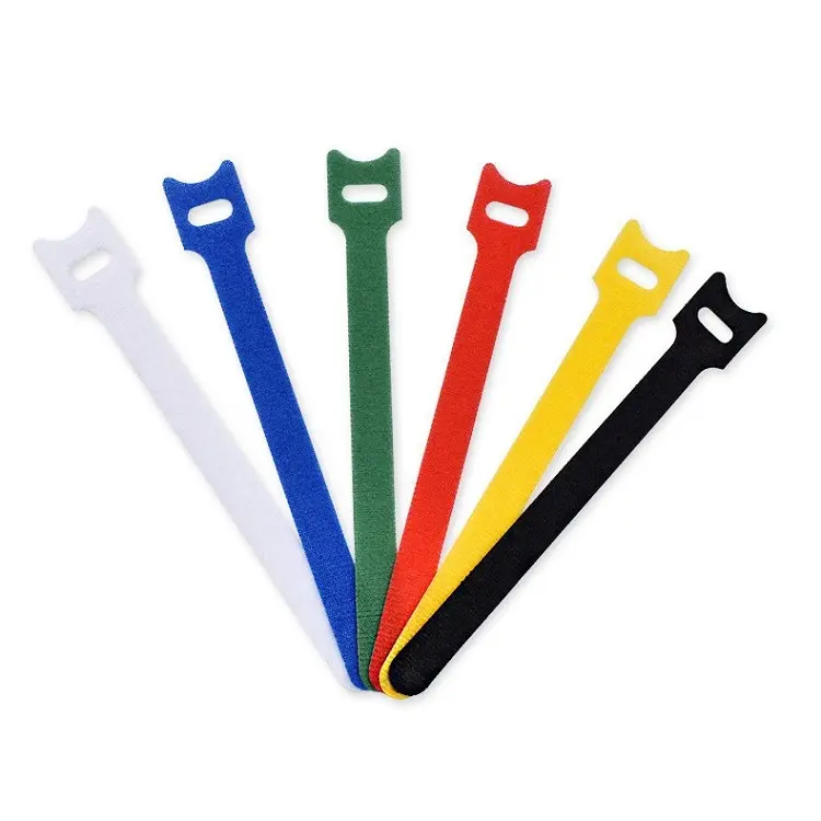 Attache de câble de type T, organisateur de cordon réutilisable fil coloré câble de données d'ordinateur câble d'alimentation sangles d'attache de câble