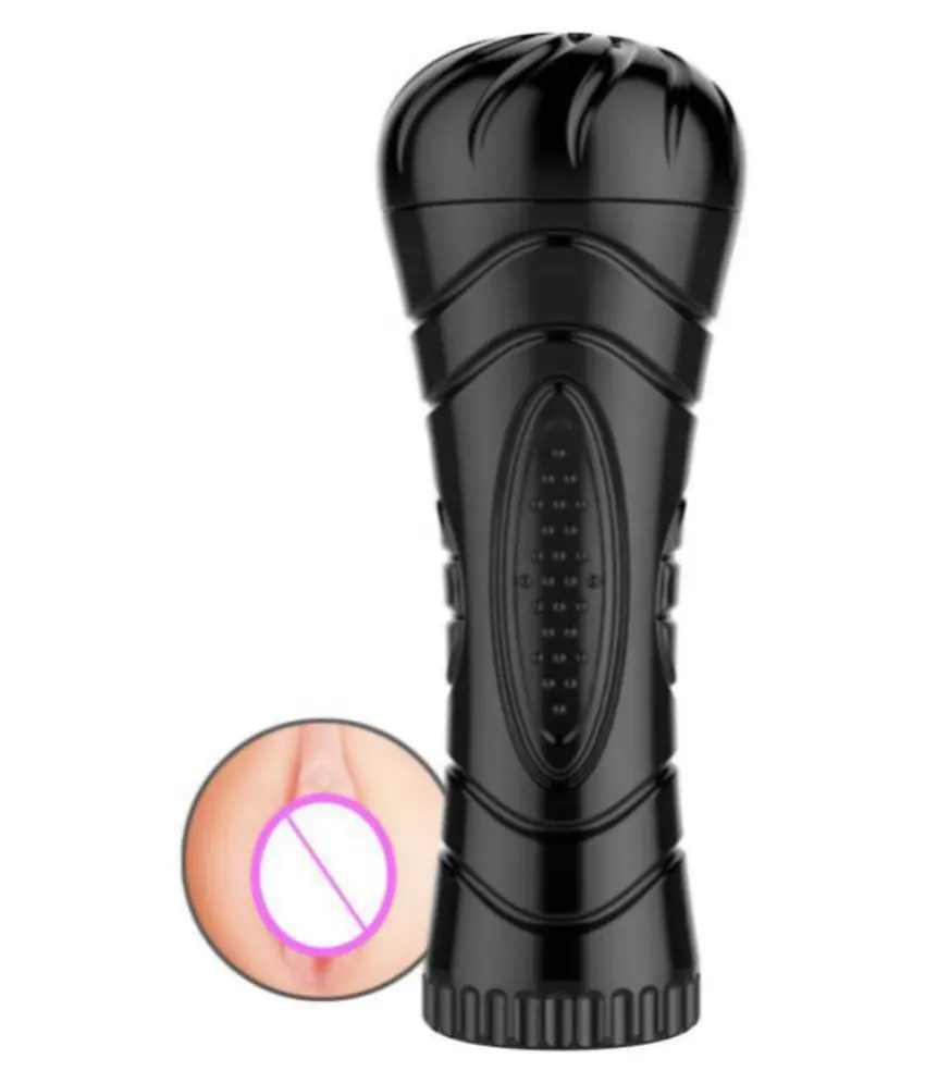 Pria masturbasi Cup Extender Power Gun seks Thrusting pria Masturbator pria hitam emas mainan seks untuk pria