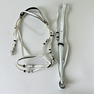 100% Bio Thane Racing Bridle with <strong>Reins</strong> and Matching Martingale Made From High Quality <strong>PVC</strong> It Is Very Easy to Clean and Maintain - Product Image 5