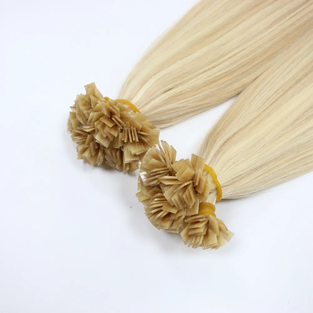 Ash Blonde Color #613 Natural Wavy hair bundles long size human machine weft hair