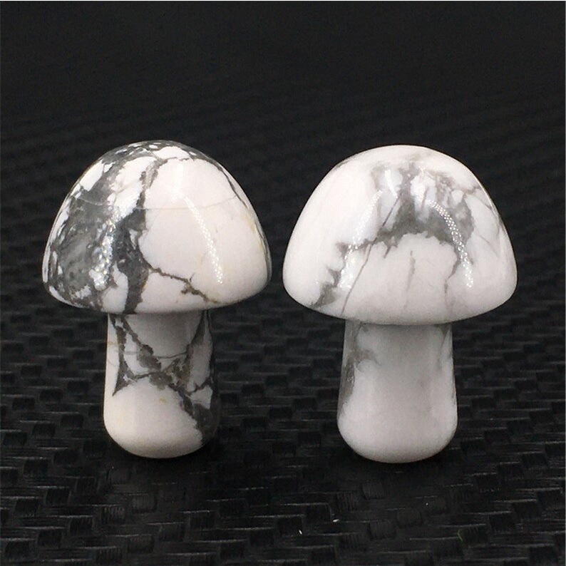 Natural Howlite Mushroom