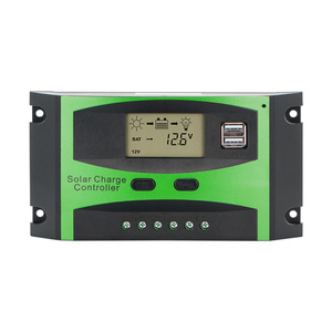 GT Солнечный PWM 10A-60A контроллер солнечного заряда домашняя система с ЖК-дисплеем 12V/24V Auto Max PV Вход 100v - Product Image 1