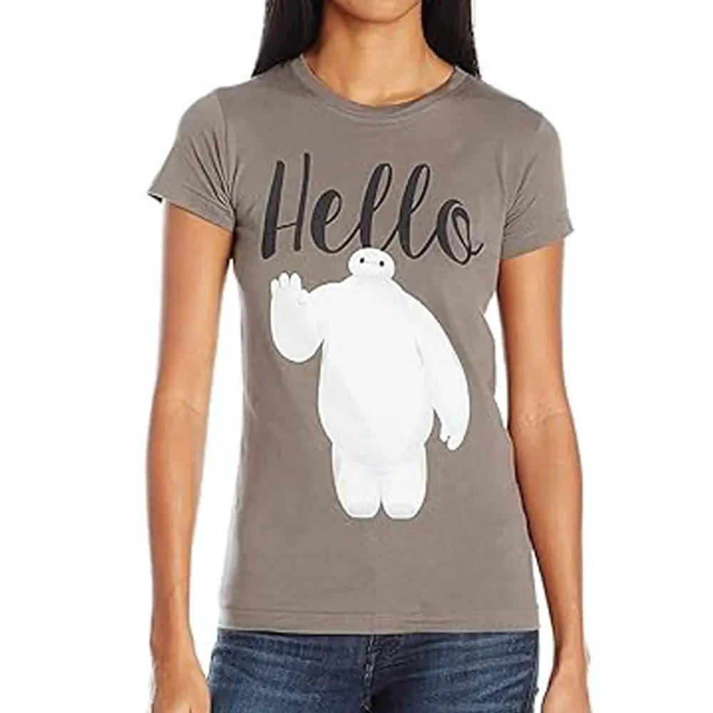 卸売獣品質の綿/ポリエステル女性の秋のシーズン通気性Tシャツクルーネックグラフィック長袖Tシャツ