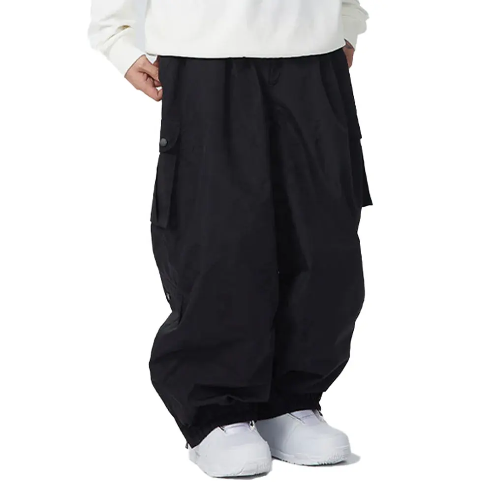 Calças De Neve De Inverno Calças Sportswear Logotipo Personalizado Inverno Ao Ar Livre Espessado Quente Solto Oversized Ski Pants