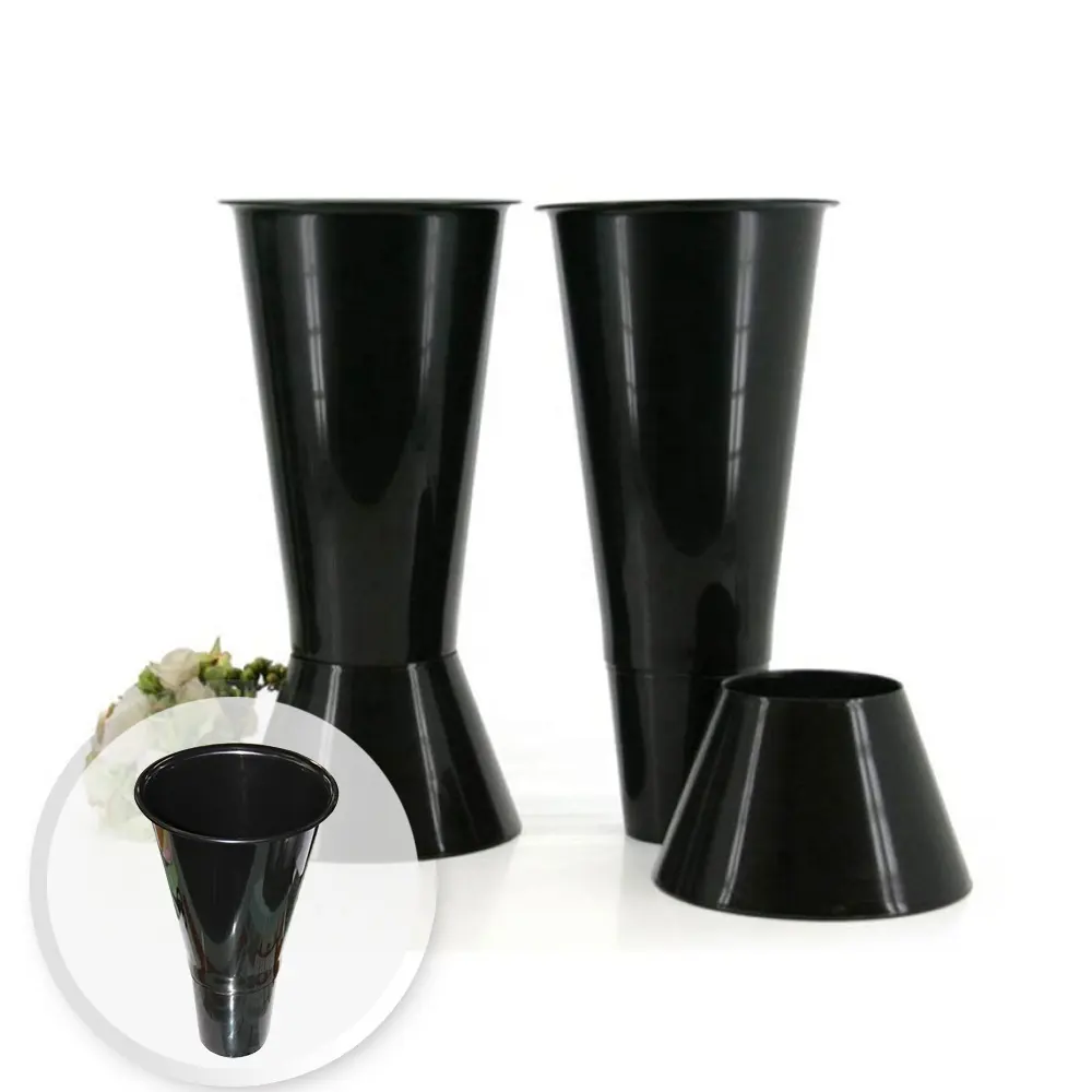 Vasos para plantas em plástico, vasos decorativos rústicos para fazenda, vasos de flores francês