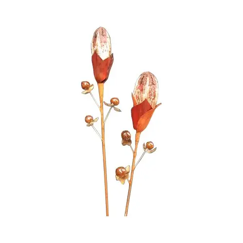 Mahogany Floral Stick For Decoration