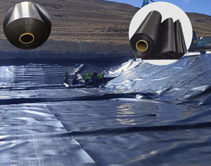 HDPE geomembranlar baraj havuzları için 1mm 1.5mm 0.5mm 2mm astar landdepolama Geomembrana su geçirmez geomembran balık gölet gömlekleri için - Product Image 3