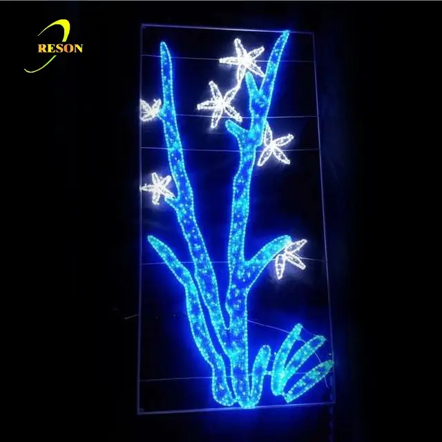 Luces LED con motivos 2D de alta calidad, Material de PVC, luces LED navideñas para uso comercial, decoración de boda, decoración de paisaje
