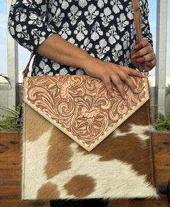Multifunktion ale magnetische hand gefertigte Leder-Umhängetasche für Damen für MacBook Luxury Cowhide Envelope Laptop-Taschen