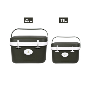 صندوق تبريد محمول سعة 20 لتر مصنوع من البولي إيثيلين مقاوم للماء مع ضاغط، أنماط مخصصة بنقشة الفهد/التمويه للتخييم وحفظ الطعام والمشروبات - Product Image 3