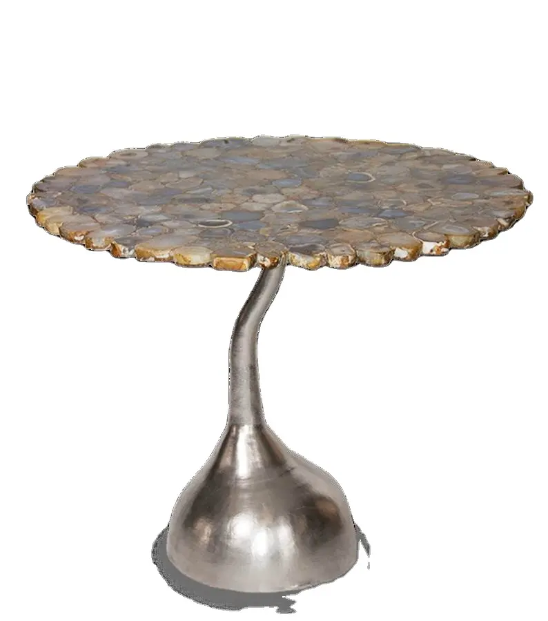 Suporte de mesa decorativo moderno e grande, metal de prata para bolo