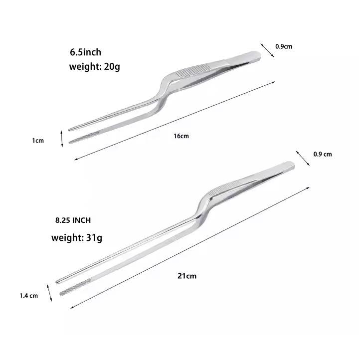Pinces à épiler à bouts décalés